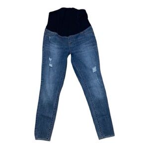Isabel Women’s Maternity Blue Jeans with Elastic Waistband Size 4 Casual Mommy